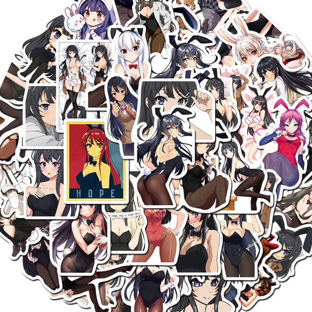 Sexy Anime Hentai Weifu Bunny Stickers