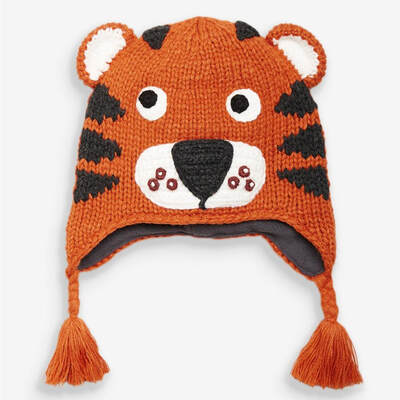 tiger crochet hat
