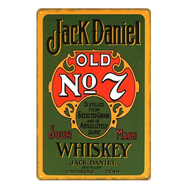 Jack Daniel Metal Sign