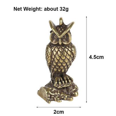 vintage brass owl figurine 