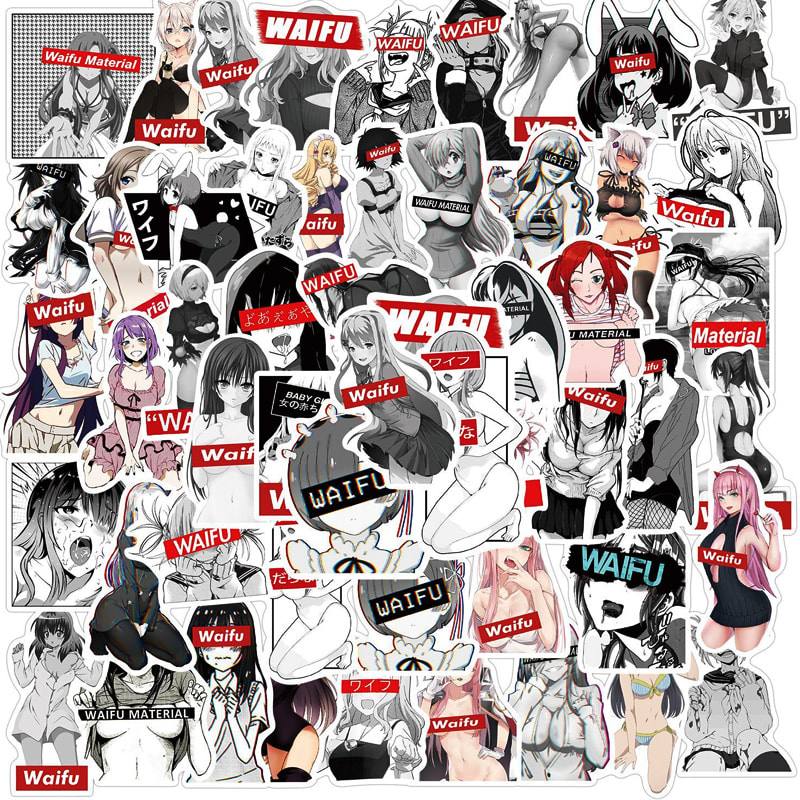 Sexy Anime Waifu Stickers 